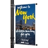 Street Pole Banner Brackets 30" with 30" x 48" Vinyl Banner