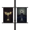 Street Pole Banner Brackets 36" Double Set with (2) 36" x 42" Vinyl Banners