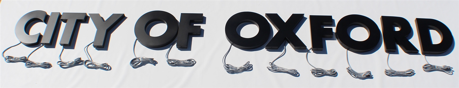 Halo/ Back Lit Painted Stainless Steel Letters for Indoor & Outdoor Signage - 106"W X 9-1/2"H