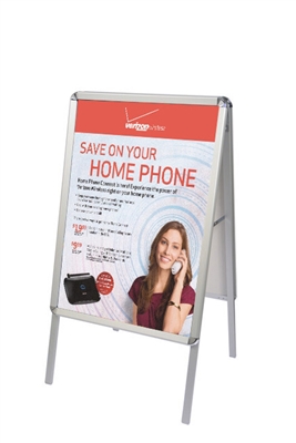 A-Frame Snap-Open Sidewalk Poster Stand with Vinyl Prints