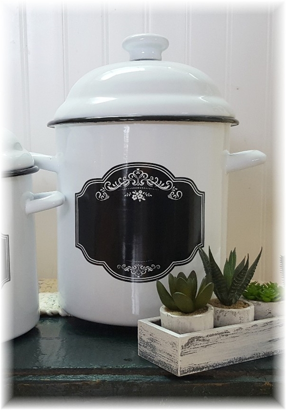 Enamel Canister - Large