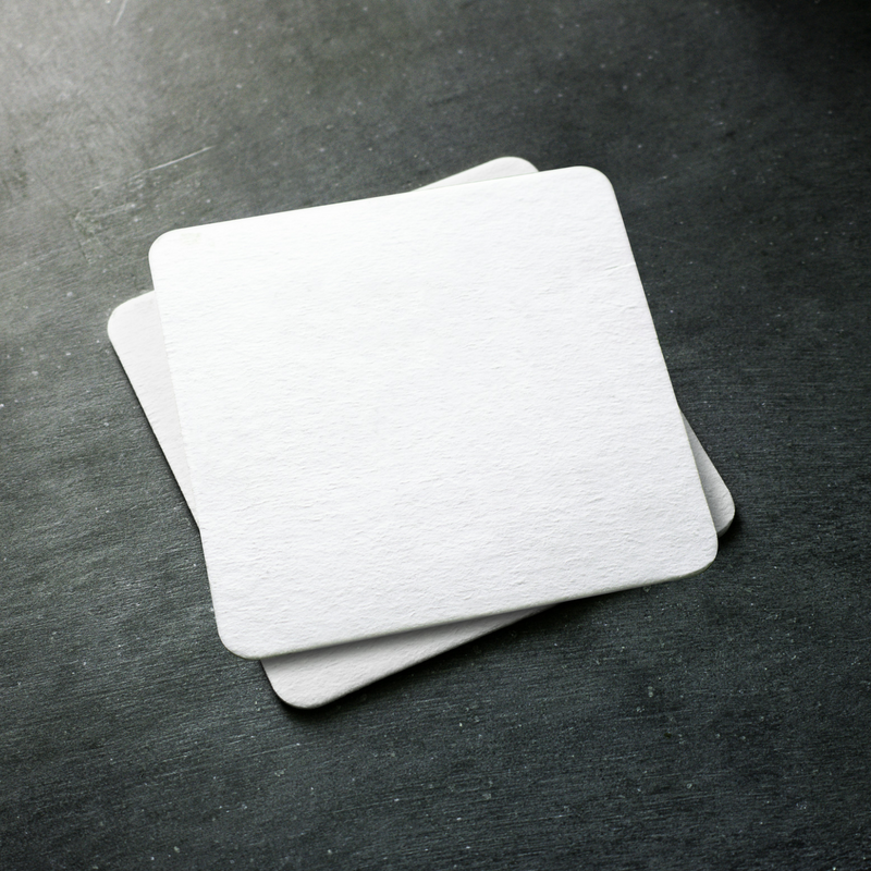 Eight Plain Coasters with Transfer Paper - Print On It
