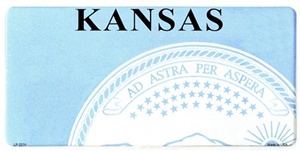Kansas Blank License Plate Vinyl Cricut Pazzles
