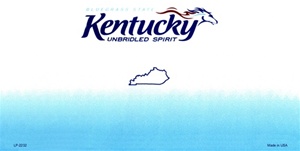 Kentucky Blank License Plate Vinyl Cricut Pazzles