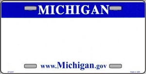 Michigan State  Blank License Plate Vinyl Cricut Pazzles