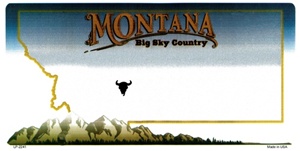 Montana Blank License Plate Vinyl Cricut Pazzles