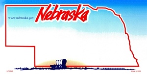 Nebraska Blank License Plate Vinyl Cricut Pazzles