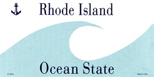 Rhode Island  Blank License Plate Vinyl Cricut Pazzles