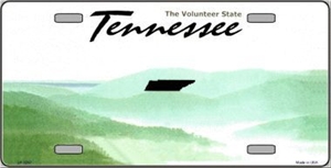 Tennessee Blank License Plate Vinyl Cricut Pazzles