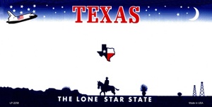 Texas Blank License Plate Vinyl Cricut Pazzles