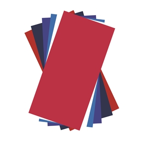 Patriotic Colors Adhesive Vinyl Sheets Pack