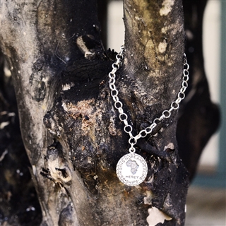 Sterling Silver Charm Bracelet with MS Charm