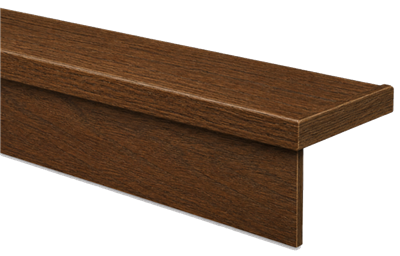 Modern Replacement Tread  & Riser Kit 60" w/RH Return (LC 8075 FALTR-60) - Red Oak