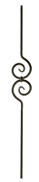 LC 2582-T   - Signature Scroll Series - Double "C" Scroll - Hollow