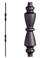 Double Hourglass Iron Baluster (LC 2.11.41) Oil Rubbed Bronze