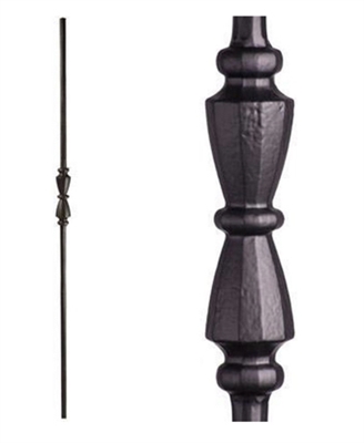 Single Hourglass Knuckle Iron Baluster (LC 2.11.40) Oil Rubbed Bronze