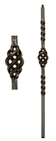 LC 2450 - Twist Series Iron Newels - Solid