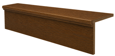 Standard Replacement Tread  & Riser Kit 36" w/No Return (LC 8075 FALTR-36) - Red Oak