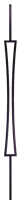 LC 2678-T Single Hourglass Rectangle Liberty Series - Hollow