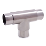 Stainless Steel 3-Way Flush Fitting "T" 1 2/3" Dia