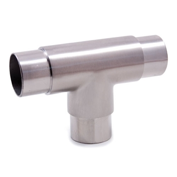 Stainless Steel 3-Way Flush Fitting "T" 1 2/3" Dia