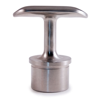 Stainless Steel Handrail Support Rigid, Satin Fini