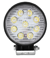9 x 3W High Intensity Round LED Spot Light With Mounting Bracket