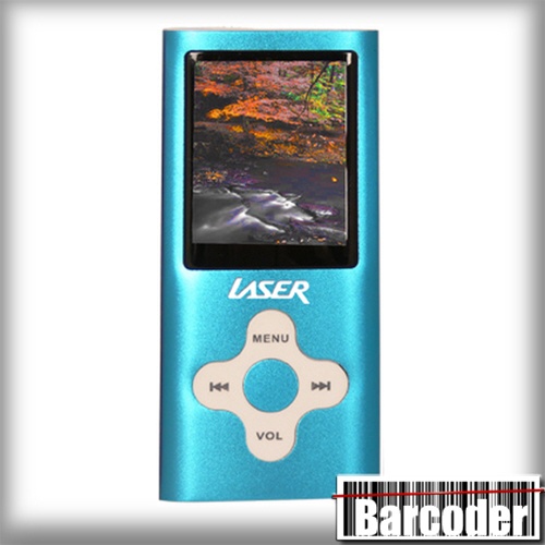 LASER Q13 MP4 Multimedia Player 4GB Blue