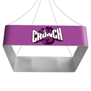 Quad Blimp Straight Square Hanging Sign - 12 ft x 48 in [Graphics Only]