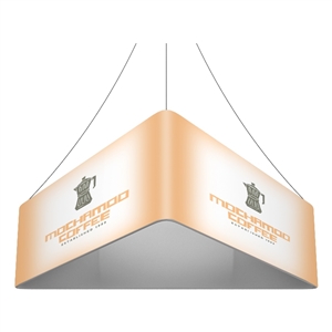 Trio Blimp Straight Triangle Hanging Sign - 08 ft x 42 in [Graphics Only]