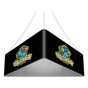 Trio Blimp Straight Triangle Hanging Sign - 12 ft x 48 in [Graphics Only]