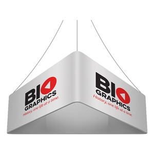 Trio Blimp Straight Triangle Hanging Sign - 15 ft x 42 in [Complete]