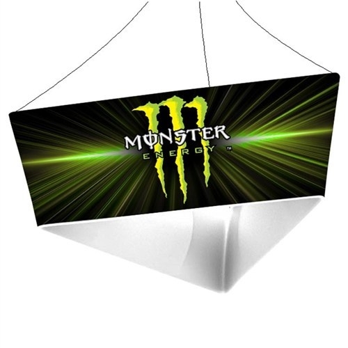 Trio Tapered Blimp Triangle Hanging Sign - 10 ft x 48 in [Graphics Only]