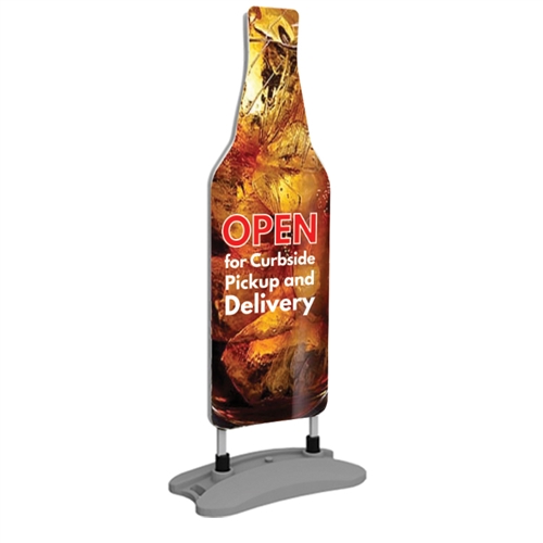 Contour Bottle Outdoor Sign