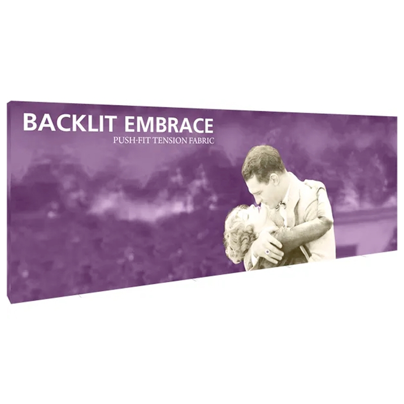 20ft Embrace Backlit SEG Pop Up Trade Show Display with Cases