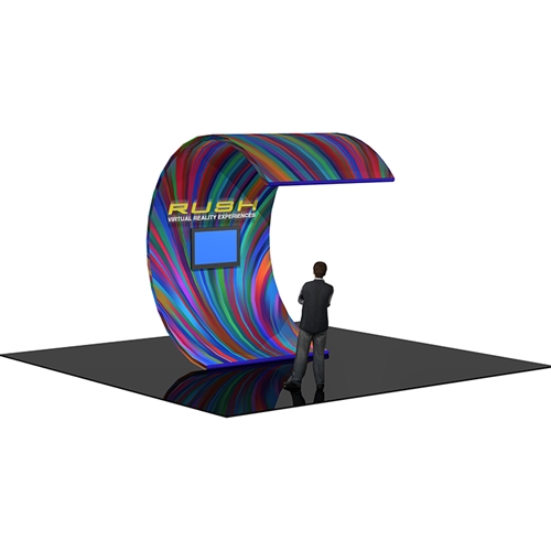 Formulate Curved Multimedia Surf-Wall Tension Fabric Display