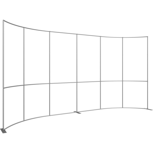 Formulate 20ft Horizontal Curve 10ft Tall Backwall Tension Fabric Display [Hardware Only]