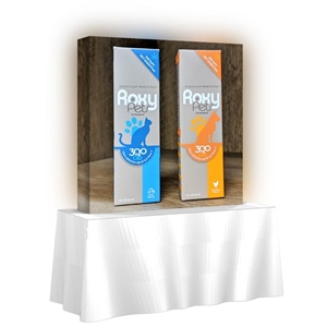 Backlit HopUp 5 ft (2x2) Straight Tension Fabric Display