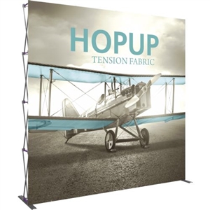 HopUp 10 ft Straight Extra Tall Tension Fabric Display [Graphic Only]