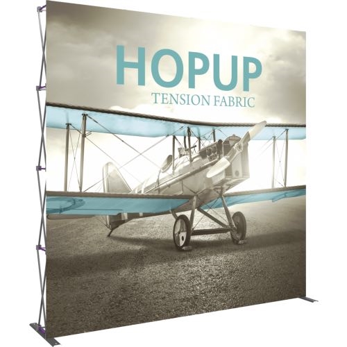 HopUp 10 ft Straight Extra Tall Tension Fabric Display [Graphic Only]