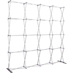 HopUp 10 ft Straight Extra Tall Tension Fabric Display [Hardware Only]