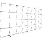 HopUp 20 ft Straight Extra Tall Tension Fabric Display [Hardware Only]