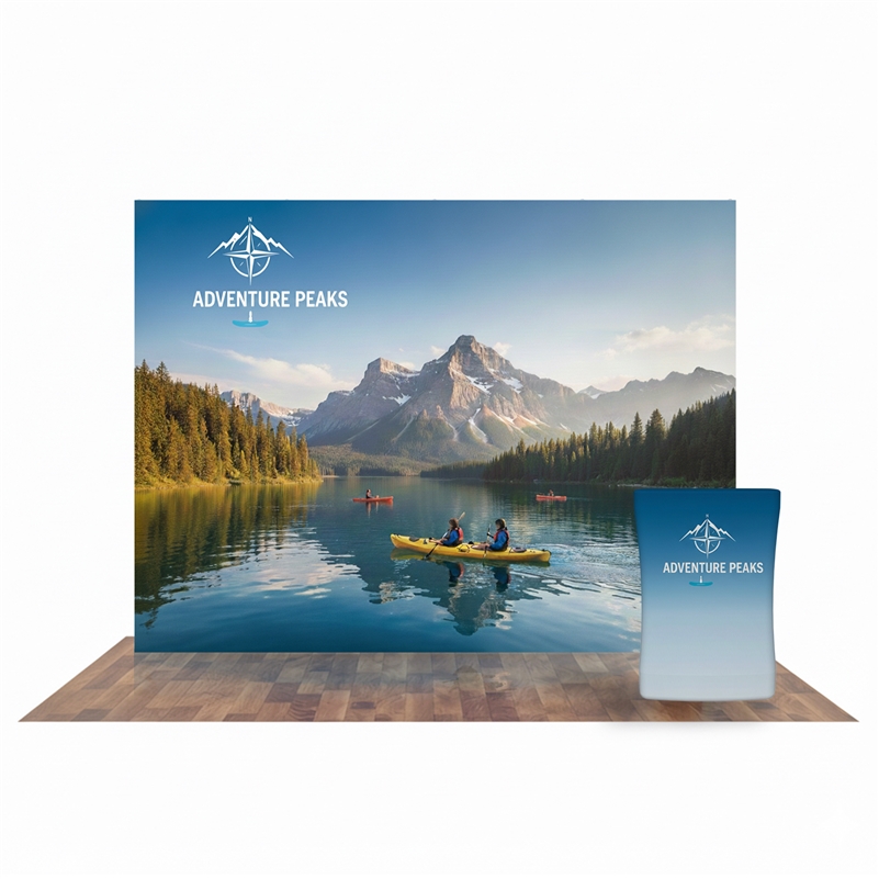 HopUp Lite 10ft Straight Tension Fabric Display
