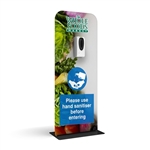 Hanz Automatic Hand Sanitizer Dispenser Banner Stand - Custom Design