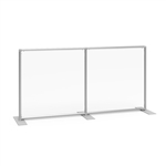 Sneeze Guard Wall 64w x 33h Clear Plexiglass Panel