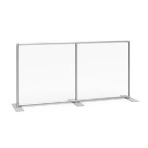 Sneeze Guard Wall 64w x 33h Clear Plexiglass Panel