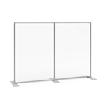 Sneeze Guard Wall 64w x 47h Clear Plexiglass Panel