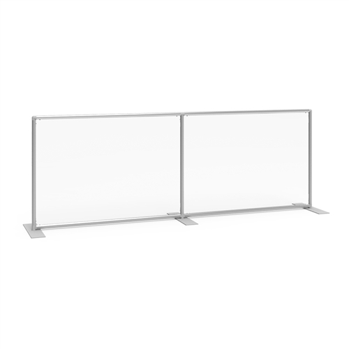 Sneeze Guard Wall 92w x 33h Clear Plexiglass Panel