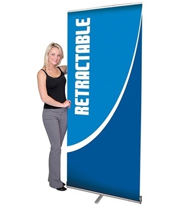 Pacific 1000 Retractable Banner Stand [Hardware Only]