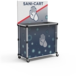 Portable PopUp Sani Cart - Large